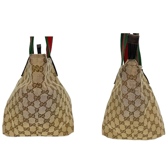 Authenticated Gucci Sylvie Web Hobo Shoulder Bag Tote Handbag Laptop Bag - Picture 5 of 16